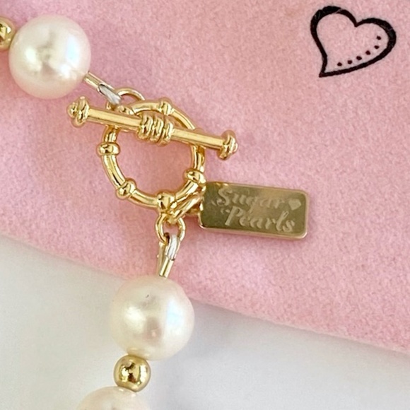 Freshwater Pearl & 14K Gold Toggle Bracelet - Picture 5 of 6